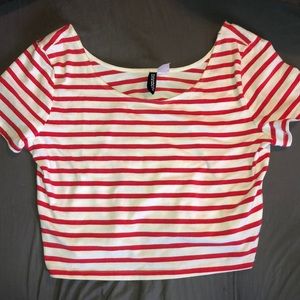 Red & White striped t-shirt